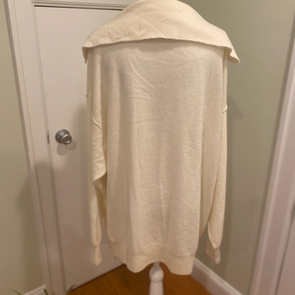 New Free People Swim Too Deep Cashmere Oversized Cardigan Sweater M - Picture 9 of 11